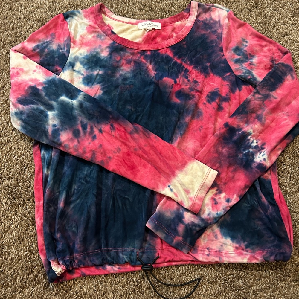 Tie-Dye Long Sleeve Top